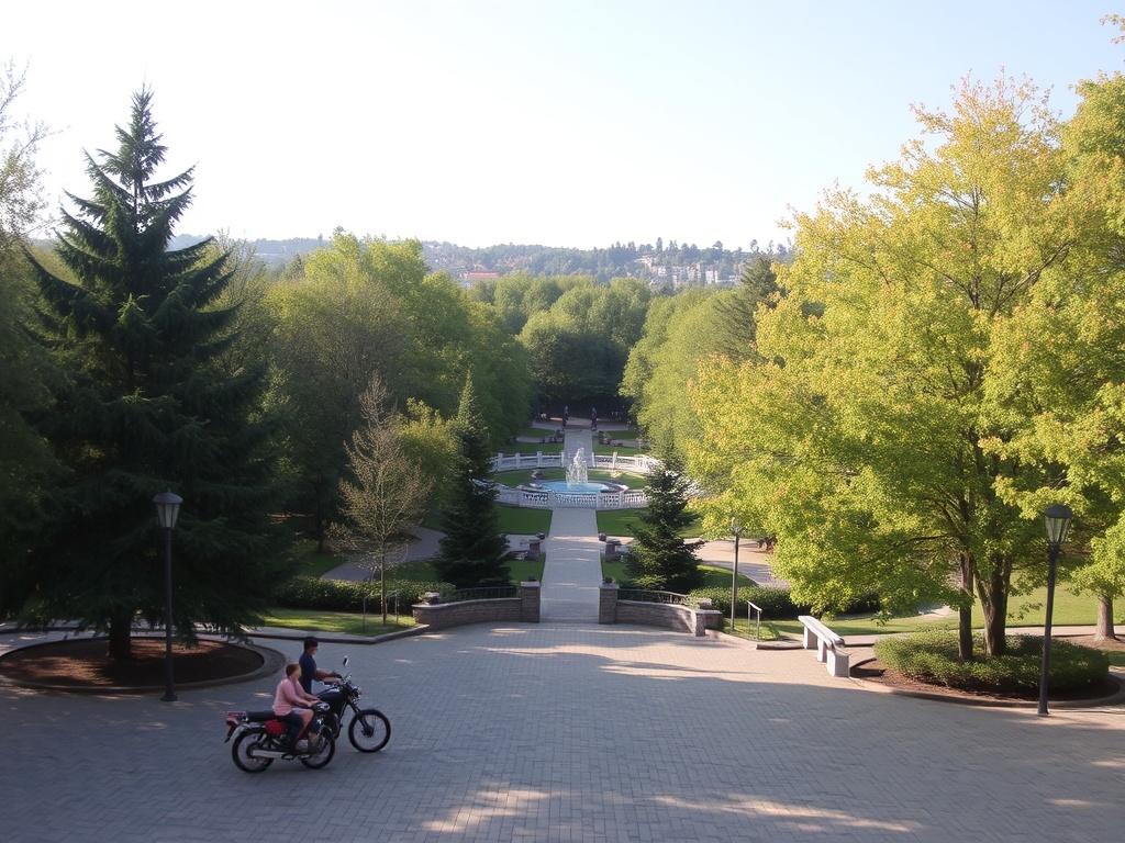 Прогулочные зоны и парки на территории. Парк как сердце территории