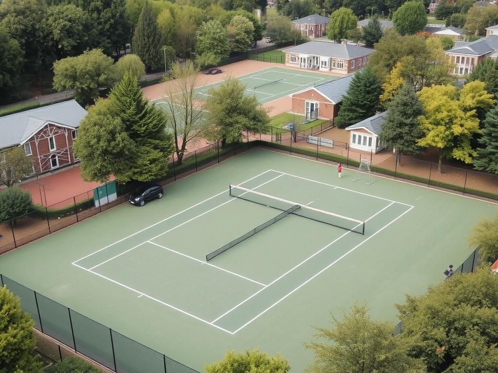 Теннисные корты и спортивные площадки. Сообщество, программы и участие публичных структур