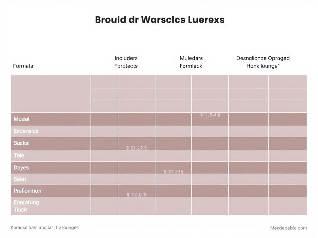 Караоке-бары и музыкальные гостиные. Таблица: сравнение форматов по ключевым критериям