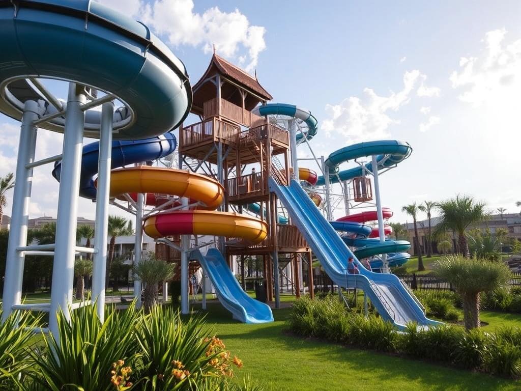 Аквапарки и водные горки при комплексах. Дизайн, эстетика и ощущение места