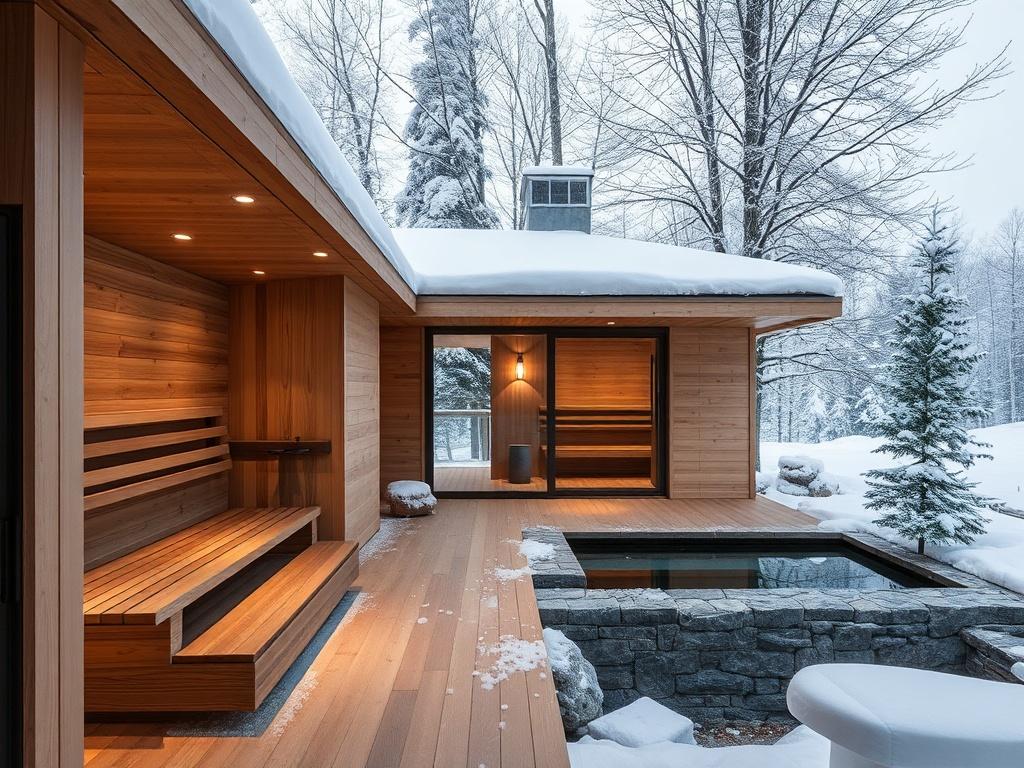 Сауны, хамамы и бани на территории. Как интегрировать баню в ландшафт и использовать зимой