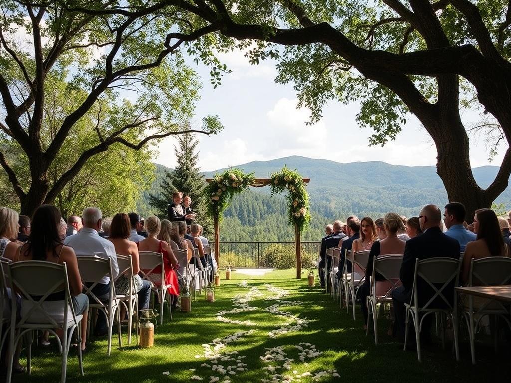 Выездные регистрации брака на природе. Декор: когда природа сама по себе украшение