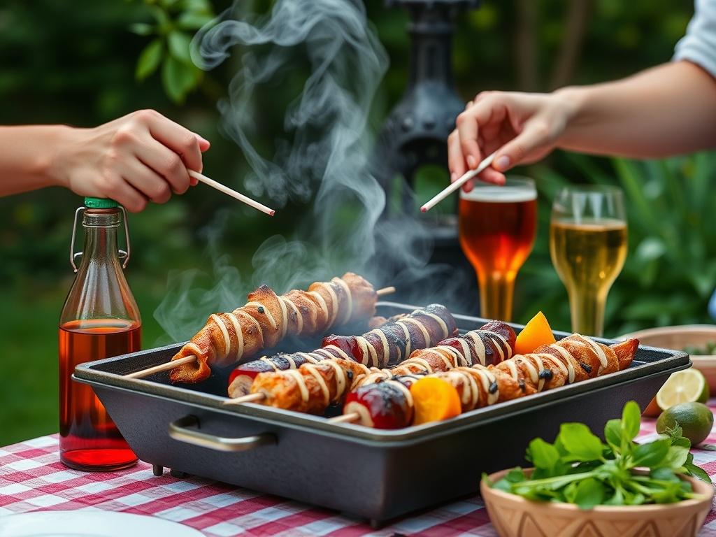 Летний корпоратив с шашлыками. Меню и напитки: как накормить коллектив с душой
