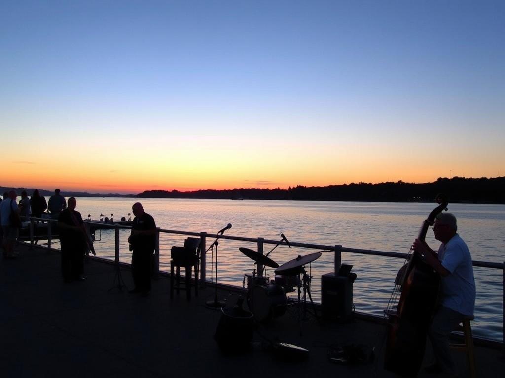 Джаз на закате у воды. Репертуар и инструменты: что лучше звучит у воды
