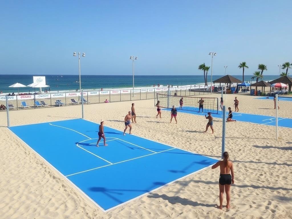 Волейбольные площадки и турниры. Особенности пляжного волейбола