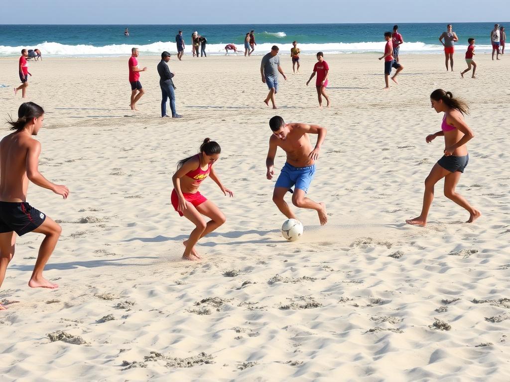 Пляжный футбол и активности на песке. Откуда взялся пляжный футбол и почему он стал популярным
