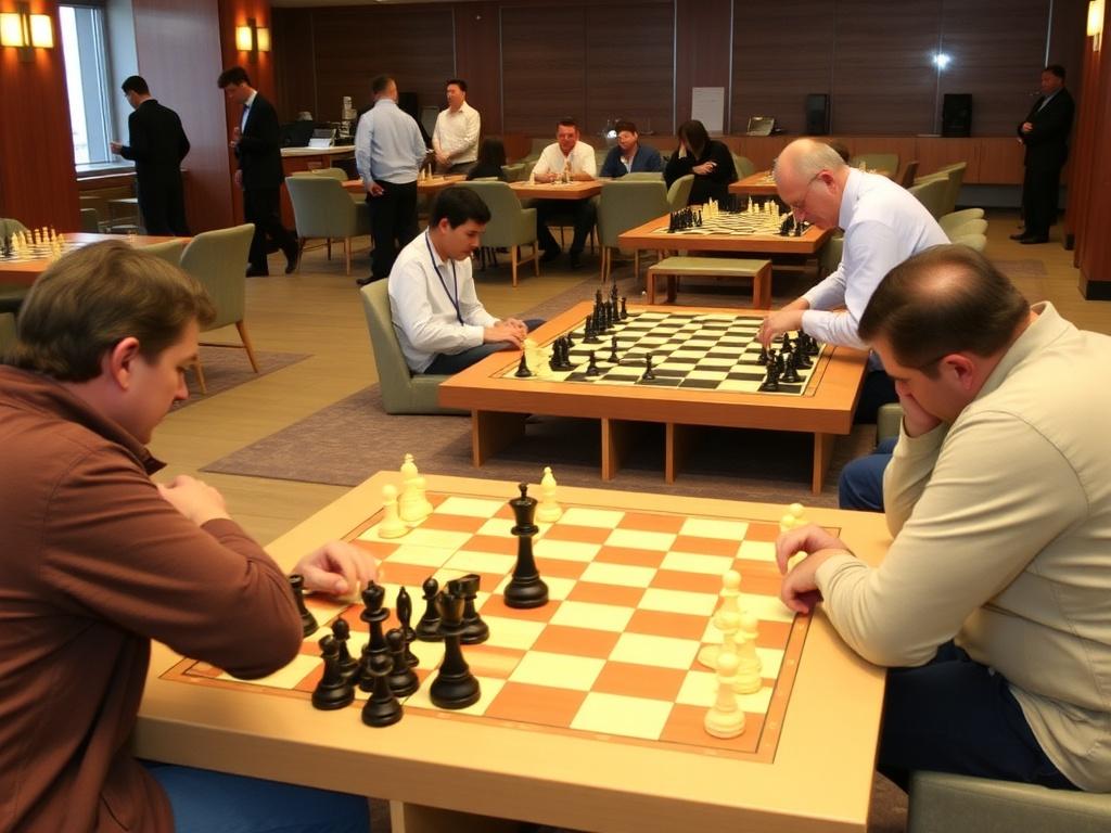Шахматы и шашки в холле. Организация игр: форматы, расписание и правила поведения