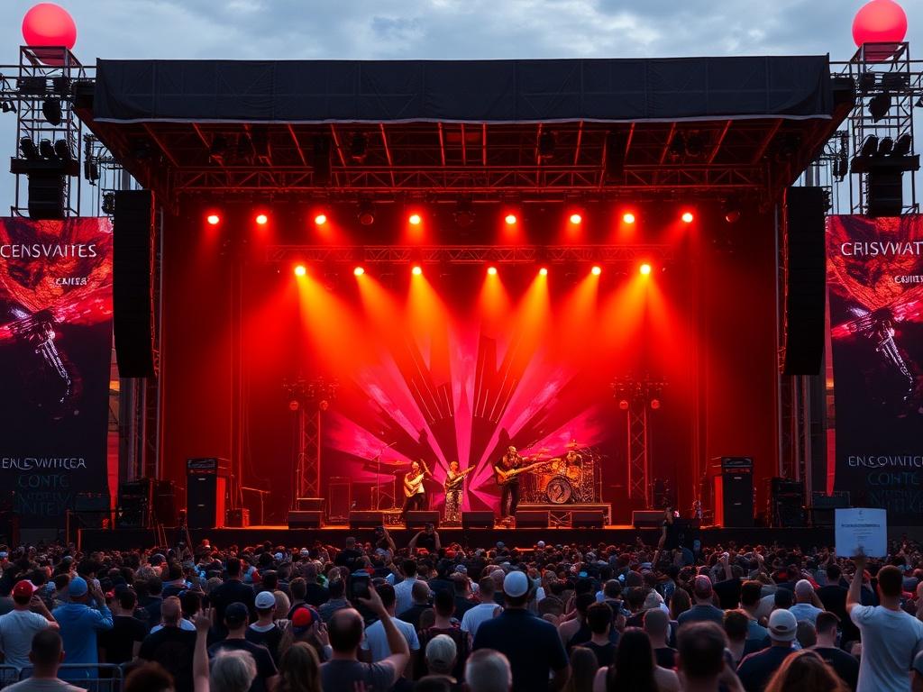 Рок-фестивали и концерты под открытым небом. Сцена, звук и визуальная составляющая