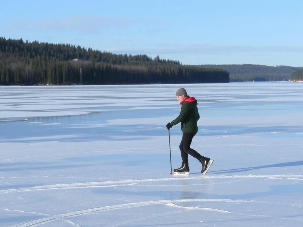 Коньки и прогулки на замерзших озерах. Как выбрать маршрут и место для прогулки