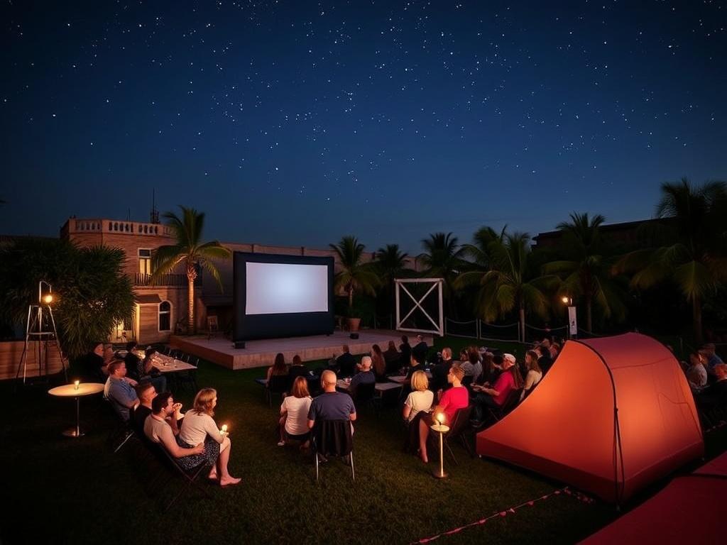 Кино под открытым небом. Где лучше проводить показ: от маленького двора до пляжного амфитеатра